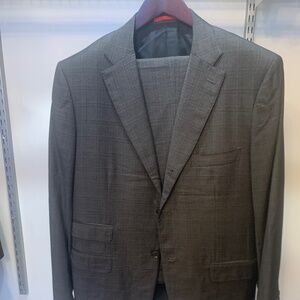 Isaia Napoli Men’s Suit – Gray Check 160’s Sciammeria Wool, Made in Italy